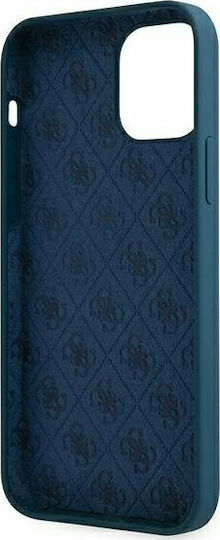 Guess Metal Logo Script Back Cover Πλαστικό Μπλε (iPhone 12 Pro Max)
