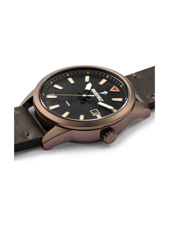 Ruckfield Watch Battery with Brown Leather Strap 685057