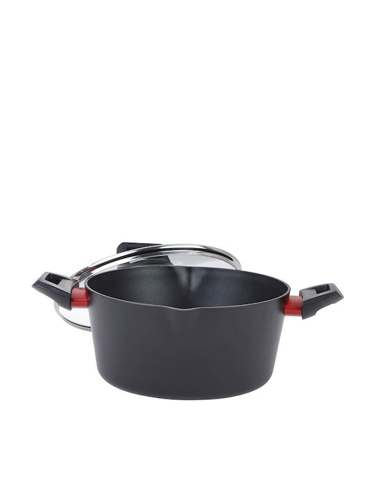 Luigi Ferrero Rosso Aluminum Stockpot 4.1lt / 24cm