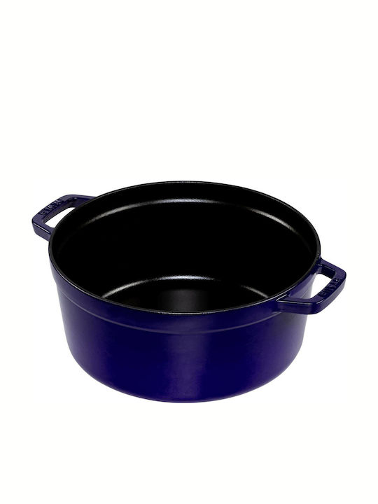 Staub Round Cocotte Deep Pot made of Cast Iron 5.2lt / 24cm