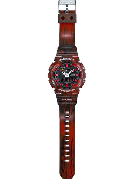 Casio G-Shock G-Lide Ρολόι Μπαταρίας με Καουτσούκ Λουράκι