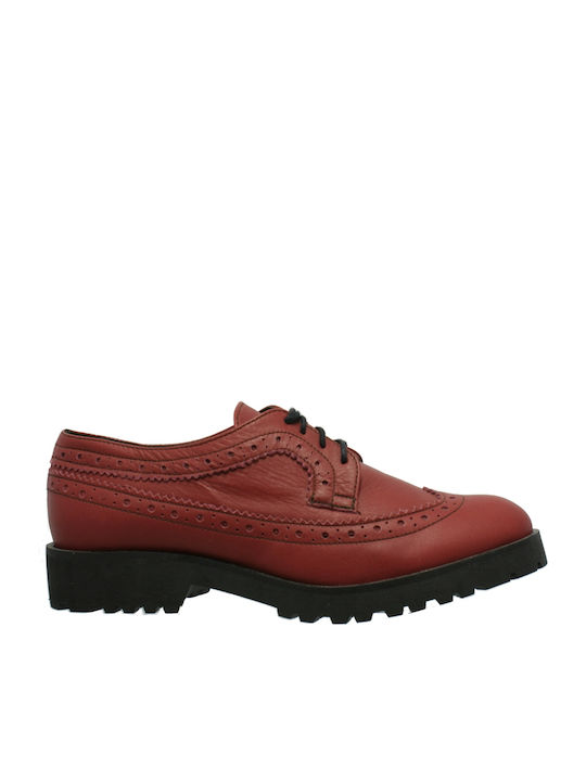 Smart Cronos 6323 Bordeaux Women's Oxford Shoes Burgundy