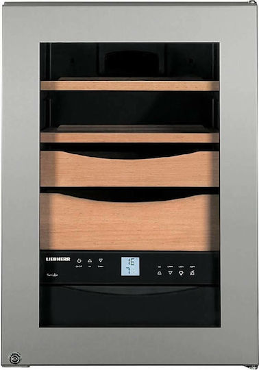 Liebherr Zkes 453 Metalică Vitrină Umidificator de Puroi cu Igrometru Digital 61.2cmx42.5cmx61.2cmcm.