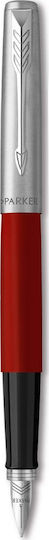 Parker Jotter Pen Set Ballpoint with Fountain Pen Original Red CR in a case (in a paper cassette)
