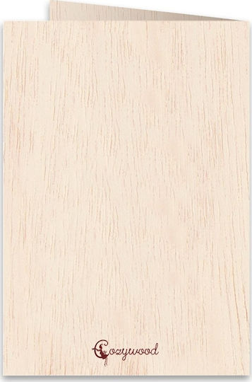 Grußkarte Holz 15.5x11.5cm