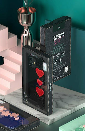 Kingxbar Refreshing with Swarovski Crystals Back Cover Black (iPhone 12 mini)