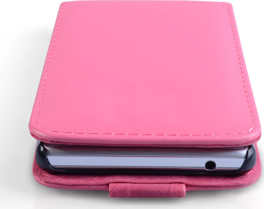 YouSave Accessories Vertikaler Flip Synthetisches Leder Rosa