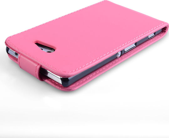 YouSave Accessories Vertikaler Flip Synthetisches Leder Rosa
