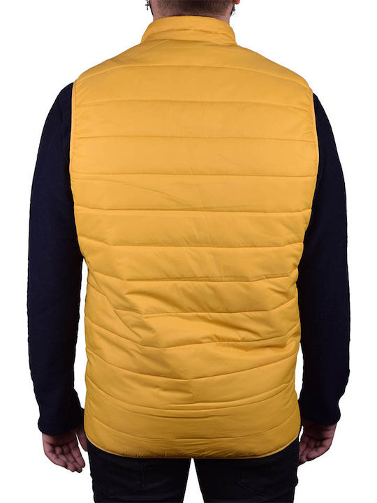 Jack & Jones Men's Sleeveless Puffer Jacket Yellow