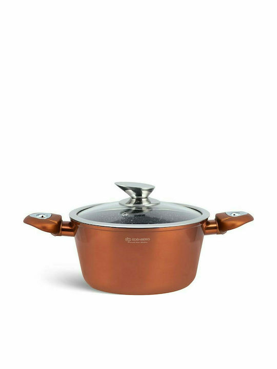 Edenberg Cookware Set of Aluminum with Stone Coating Cooper 15pcs