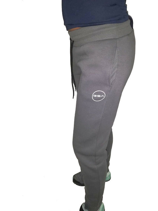 Supercotton Jogger Charcoal Women's Sweatpants with Elastic Gray