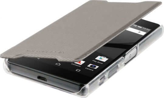 Roxfit Book Δερματίνης Ασημί (Xperia Z5 Compact)
