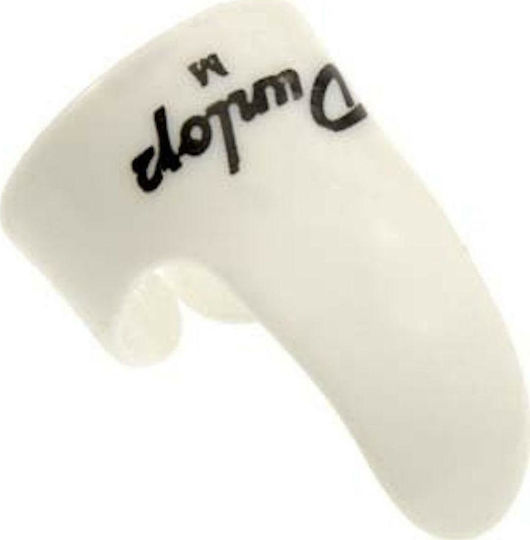 Dunlop Pick Guitar White Medium Finger Picks Packaging 1pcs