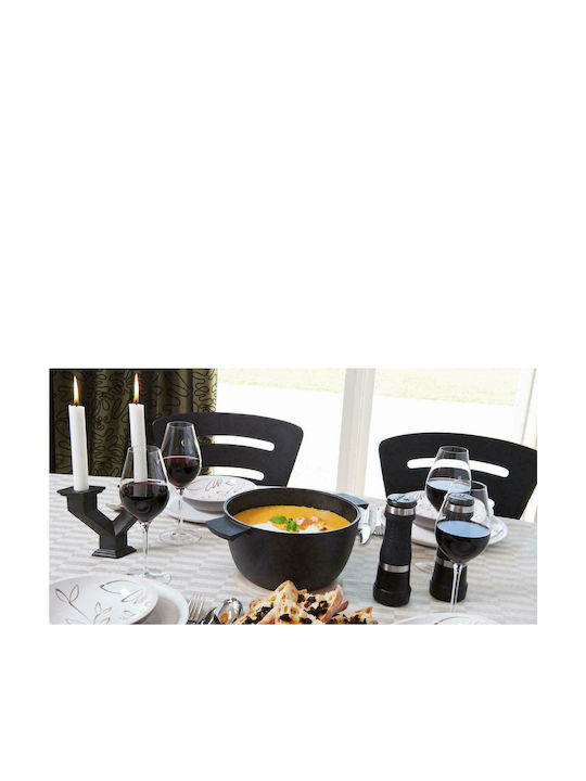 Skeppshult Pots Set of Cast Iron with No Coating Black 2pcs