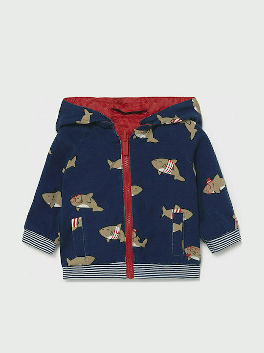 Ecofriends Kids Sports Short Windproof Double Sided Hooded Red