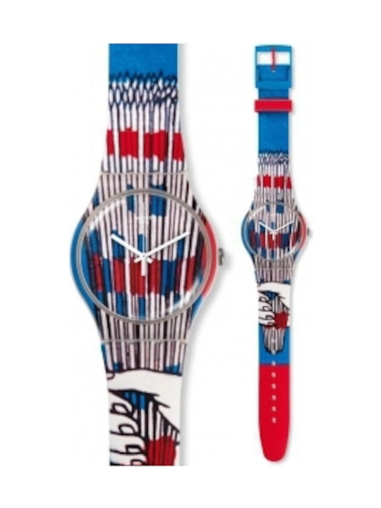 Swatch Stick It Multicolor Rubber Strap