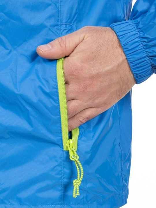 Qikpac Unisex Cobalt UAJKRAI10001 Μπουφάν Αδιάβροχο και Αντιανεμικό Μπλε