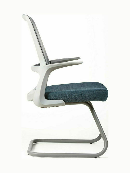 Stuhl C7 mit Armlehnen Μπλε / Γκρι 60x60x100cm 1Stück