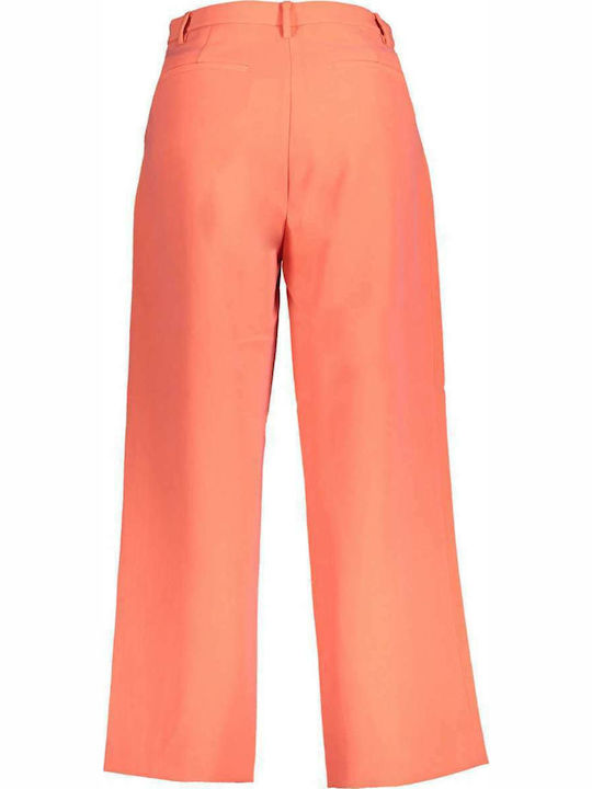 Gant Γυναικεία Υφασμάτινη Παντελόνα σε Πορτοκαλί Χρώμα