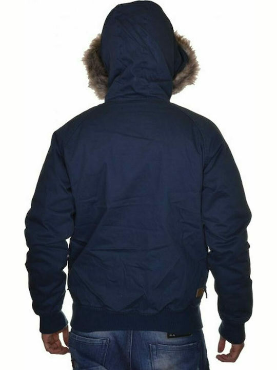 Basehit -CT Men's Bomber Jacket Navy Blue