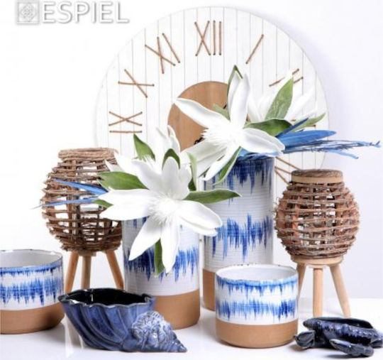 Espiel Scoică Bol Decorativ Ceramică Albastru 21x15x11.5cm 1buc