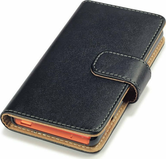 Terrapin Brieftasche Synthetisches Leder Schwarz (Xperia Z3 Compact)