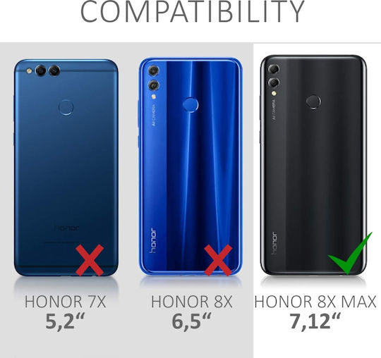 KWmobile Задна корица Силикон Прозрачен (Honor 8X)