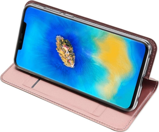 Dux Ducis Skin Pro Книга Изкуствена кожа Розово злато (Huawei Mate 20 Pro)