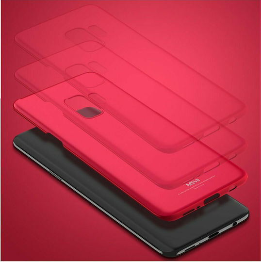 MSVII Ultra Thin Back Cover Plastic Roșu (Galaxy S9)