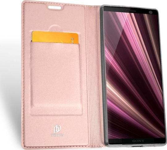 Dux Ducis Skin Pro Книга Изкуствена кожа Розово злато (Xperia 10)