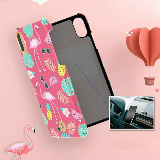 Kingxbar Blossom with Swarovski Crystals Back Cover Plastic Multicolour for iPhone X / Xs