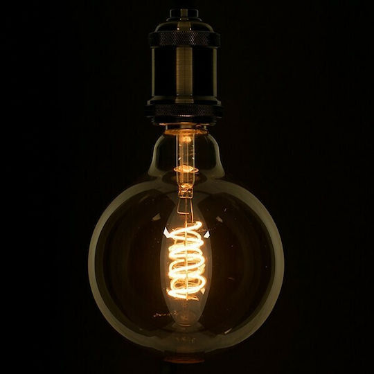 GloboStar Edison Retro LED Bulb 6W 180mm for Socket E27 and Shape G125 Warm White 490lm Dimmable