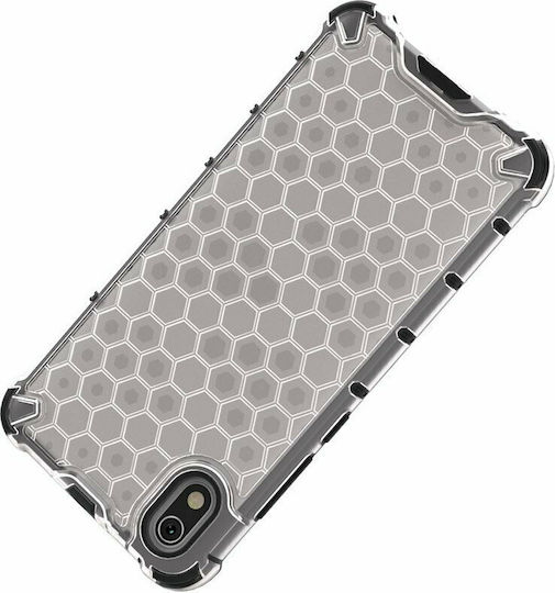 Hurtel Honeycomb Umschlag Rückseite Silikon Transparent (Redmi 7A)