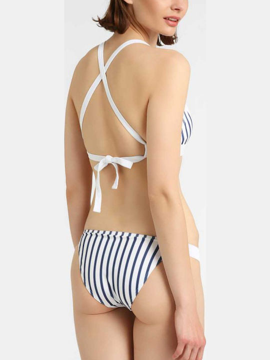 Bikini Inferioare Cu Dungi Albastru Marin
