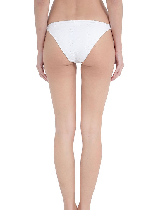 Dasia Meilove Bikini Slip mit Schnürchen Weiß