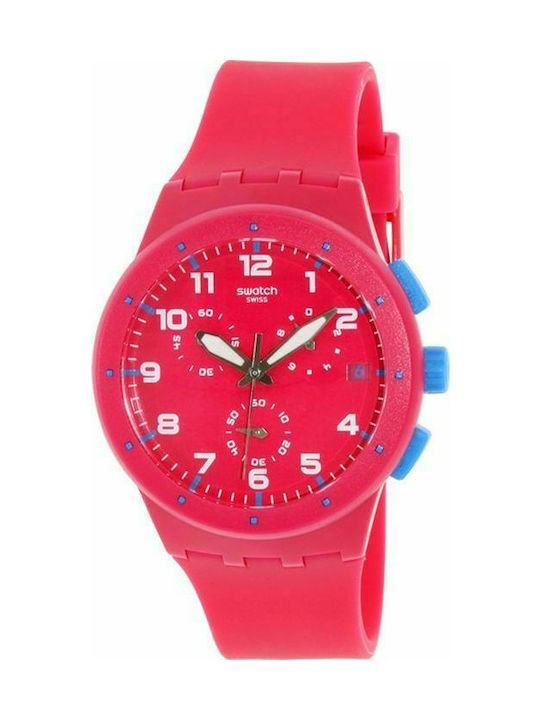 Swatch Chrono Plastic Pink Frame