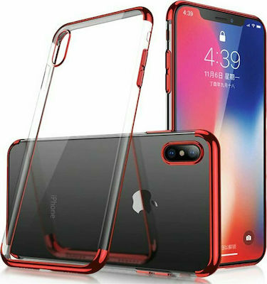 Hurtel Electroplating Silicone Back Cover Red (Galaxy A40)