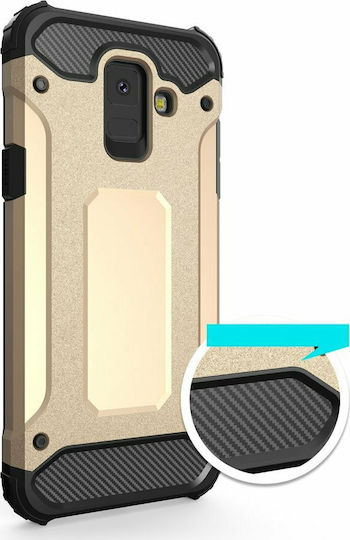 Hurtel Tough Armor Back Cover Πλαστικό Χρυσό (Galaxy A6 2018)