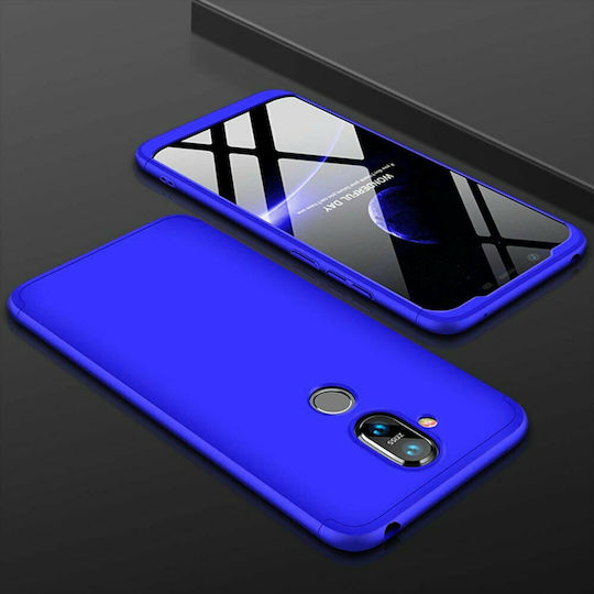 С пълно покритие (360°) Пластмаса 0.3мм Син (Honor X7)