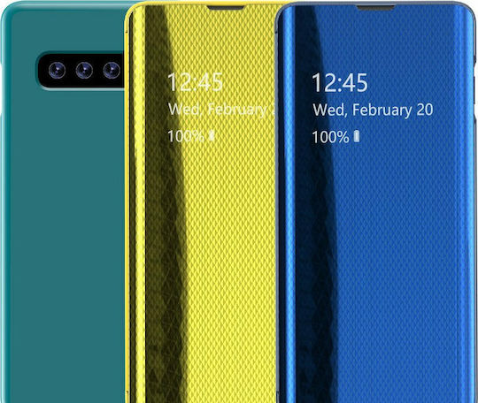 Hurtel Clear View Book Plastic Silver (Galaxy S10e)
