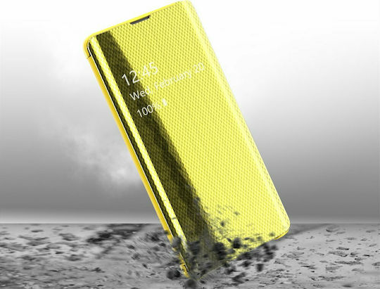 Hurtel Clear View Book Plastic Silver (Galaxy S10e)