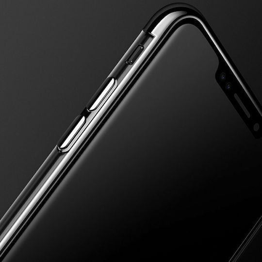 Hurtel Electroplating Umschlag Rückseite Silikon Schwarz (Redmi Note 7 / 7 Pro)