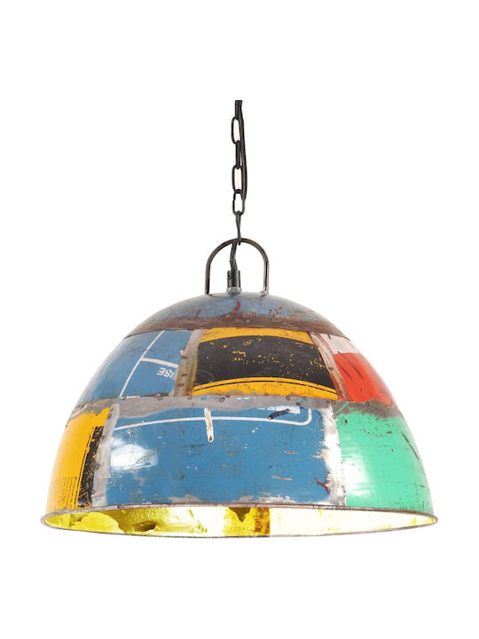 vidaXL Pendant Light Single-Light Bell for Socket E27 Multicolour