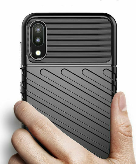 Hurtel Anti Shock Back Cover Plastic Black (Galaxy A10)