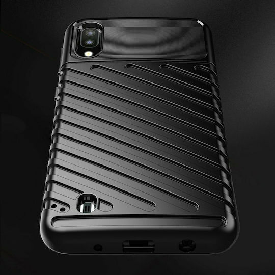 Hurtel Anti Shock Back Cover Plastic Black (Galaxy A10)