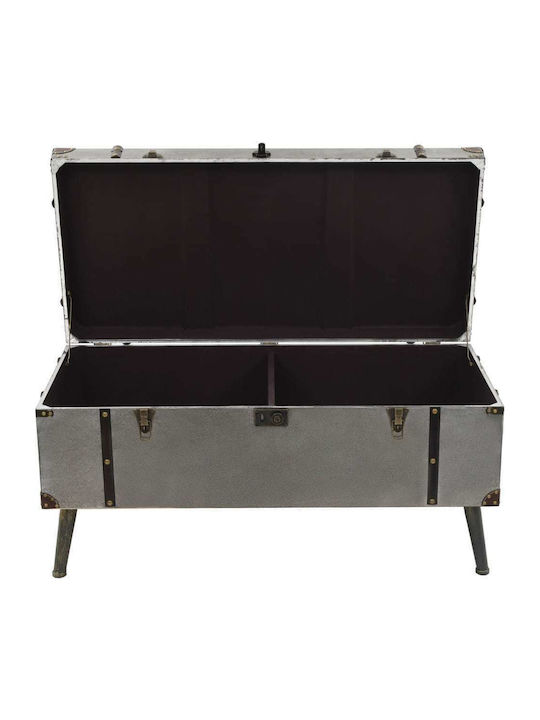 Rectangular Central Wooden Coffee Table Gray M102xW47.551xH47.5cm