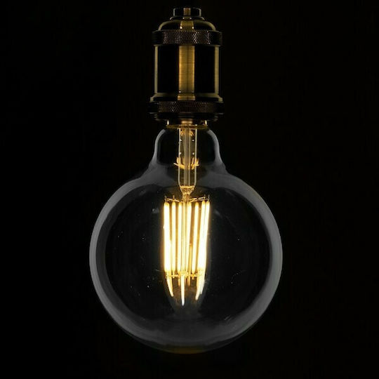GloboStar Edison Retro LED Bulb 12W 180mm for Socket E27 and Shape G125 Warm White 1320lm Dimmable