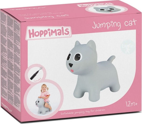 Hoppimals Χοπ Χοπ Γατάκι για 1+ Ετών Γκρι 50εκ.