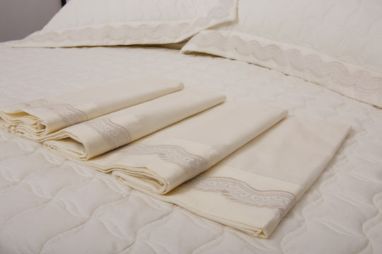 Anna Riska Set Brautpaar-Set 7Stück Ivory 230x250cm