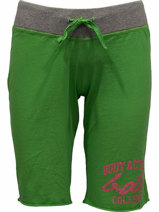 Body Action Women's Sporty Bermuda Shorts Green